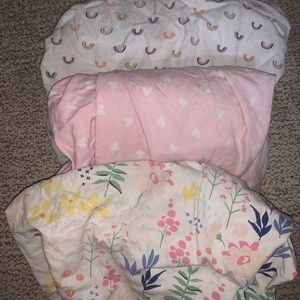 Three Target Fitted Crib Sheets